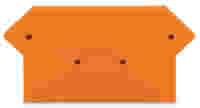 WAGO End and intermediate plate; 3 mm thick; orange