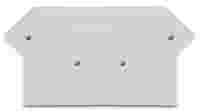 WAGO End and intermediate plate; 3 mm thick; light gray