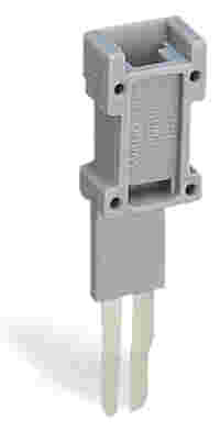 Test plug module; modular; suitable for all WAGO 281, 776, 777 and 781 series rail-mounted terminal blocks with jumper slots in the current bar; gray