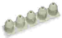 WAGO Insulation stop; 0.25 - 0.5 mm²; 5 pieces/strip; light gray