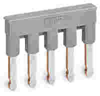 WAGO Jumper; 5-way; insulated; gray