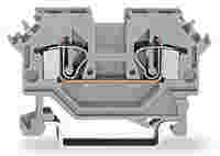 2-conductor through terminal block; 4 mm²; suitable for Ex i applications; lateral marker slots; for DIN-rail 35 x 15 and 35 x 7.5; CAGE CLAMP®; 4,00 mm²; blue