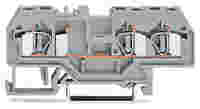 3-conductor through terminal block; 4 mm²; center marking; for DIN-rail 35 x 15 and 35 x 7.5; CAGE CLAMP®; 4,00 mm²; orange