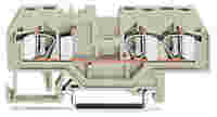 3-conductor through terminal block; 4 mm²; suitable for Ex e II applications; center marking; for DIN-rail 35 x 15 and 35 x 7.5; CAGE CLAMP®; 4,00 mm²; light gray