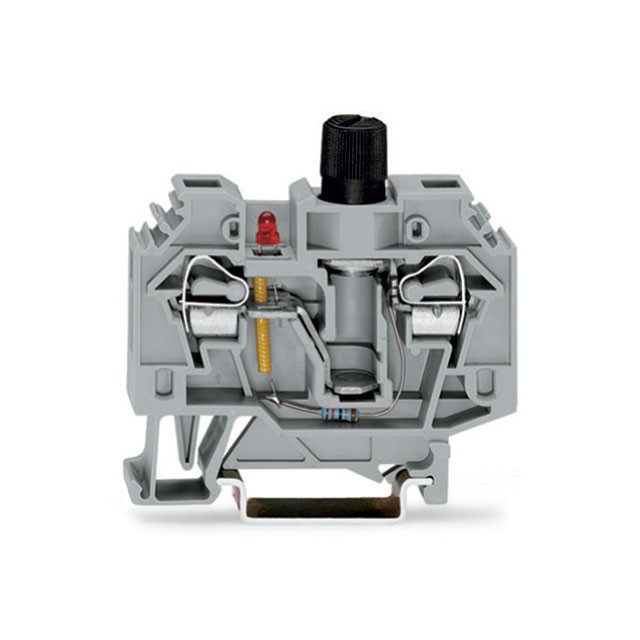 WAGO 282-128/281-413 — Terminal Block Connector 2 Position Disconnect Gray 10-24 AWG