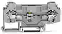 WAGO 2-conductor disconnect/test terminal block; for DIN-rail 35 x 15 and 35 x 7.5; 6 mm²; CAGE CLAMP®; 6,00 mm²; gray