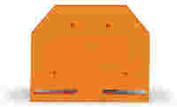 End and intermediate plate; 4 mm thick; orange