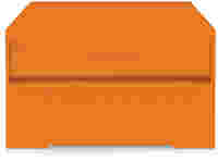 End and intermediate plate; 4 mm thick; orange
