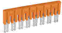 WAGO Jumper; 8-way; insulated; orange