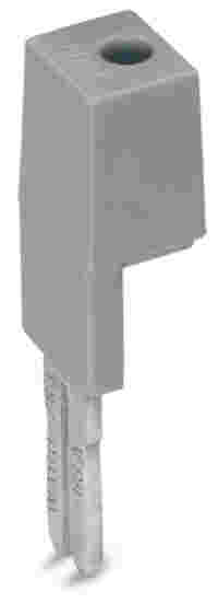 WAGO Test plug adapter; 11.6 mm wide; for 4 mm Ø test plugs; gray