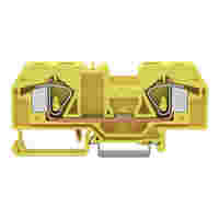 2-conductor through terminal block; 16 mm²; center marking; for DIN-rail 35 x 15 and 35 x 7.5; CAGE CLAMP®; 16,00 mm²; yellow