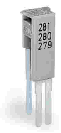 WAGO Step-down jumper; from 284/282 to 281/280/279 series; insulated; gray