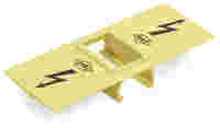 Protective warning marker; yellow