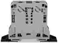POWER CAGE CLAMP feedthrough terminal block; with fixing flanges; 2-conductor; 2/0 AWG stranded, 1/0 AWG solid; 20 mm wide; gray
