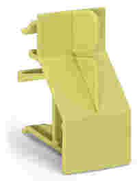 Finger guard; touchproof cover protects unused conductor entries and jumper slots; for 95 mm² high-current tbs; yellow