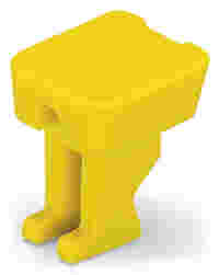 Finger guard; touchproof cover protects unused conductor entries; for 35 mm² high-current tbs; yellow