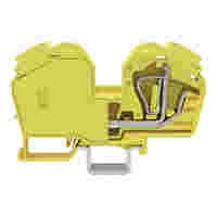2-conductor through terminal block; 35 mm²; with integrated end plate; side and center marking; only for DIN 35 x 15 rail; CAGE CLAMP®; 35,00 mm²; yellow