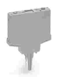 Empty component plug housing; Type 9; 10 mm wide; 4-pole; gray