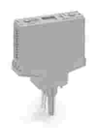 Empty component plug housing; Type 10; 15 mm wide; 6-pole; gray