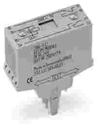 WAGO Relay module; Nominal input voltage: 220 VDC; 2 changeover contacts; Limiting continuous current: 7 A; Red status indicator; Module width: 20 mm; gray