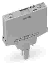 WAGO Component module with fuse; for (5 x 20) mm microfuse; Nominal voltage: 230 VAC/DC; gray