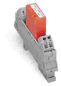 WAGO Relay module; Nominal input voltage: 24 VDC; 1 make contact; Limiting continuous current: 5 A; Module width: 13 mm; 2,50 mm²; gray