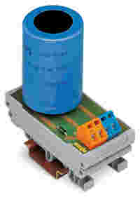 Component module with capacitor; 1 pcs; Capacity: 10 mF; Nominal voltage: 24 VDC; 2,50 mm²; gray