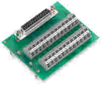 Interface module; with solder pin; Female connector; 37-pole; Mating connector with solder connection; Vertical mounting; PCB terminal blocks, double-row; with mounting feet; 2,50 mm²