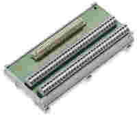 Interface module; Pluggable connector per DIN 41612; 64-pole; Mating connector for solder connection; Vertical mounting; PCB terminal blocks, double-row; in mounting carrier; Type C; 2,50 mm²