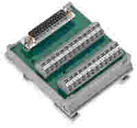 Interface module; with solder pin; Male connector; 9-pole; for mating connectors with IDC; Vertical mounting; PCB terminal blocks, triple-row; in mounting carrier; 2,50 mm²
