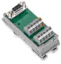 Interface module; with solder pin; Female connector; 15-pole; Mating connector with solder connection; Vertical mounting; PCB terminal blocks, double-row; in mounting carrier; with shield connection; 2,50 mm²