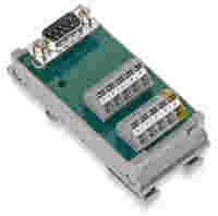 Interface module; with solder pin; Male connector; 9-pole; Mating connector with solder connection; Vertical mounting; PCB terminal blocks, double-row; in mounting carrier; with shield connection; 2,50 mm²