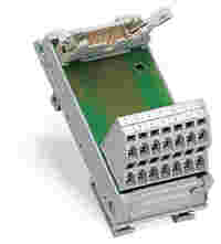 Interface module; Pluggable connector per DIN 41651; 16-pole; Double-deck PCB terminal blocks; in mounting carrier; 2,50 mm²