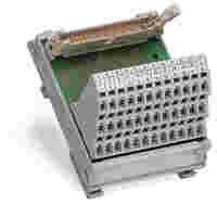 Interface module; Pluggable connector per DIN 41651; 20-pole; Triple-deck PCB terminal blocks; in mounting carrier; 2,50 mm²