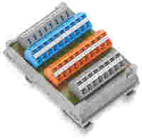 Sensor/actuator module; 8-channel digital input; 3-wire connection; in mounting carrier; 2,50 mm²