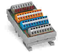 Sensor/actuator module; 8-channel digital input; 3-wire connection/high-side switching; Red status indicator; in mounting carrier; 2,50 mm²