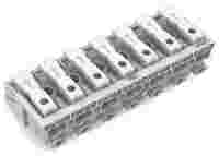 Lighting connector; push-button, external; without ground contact; 7-pole; Lighting side: for solid conductors; Inst. side: for all conductor types; max. 2.5 mm²; Surrounding air temperature: max 85°C (T85); white