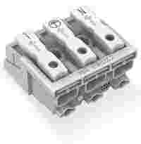 Lighting connector; push-button, external; without ground contact; N-PE-L; 3-pole; Lighting side: for solid conductors; Inst. side: for all conductor types; max. 2.5 mm²; Surrounding air temperature: max 85°C (T85); white