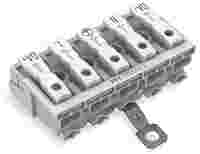 Lighting connector; push-button, external; with screw-type ground contact; 5-pole; Lighting side: for solid conductors; Inst. side: for all conductor types; max. 2.5 mm²; Surrounding air temperature: max 85°C (T85); white