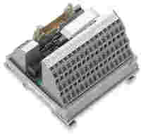Interface module for system wiring; Pluggable connector per DIN 41651; Male connector; 20-pole; 16-channel digital input or output; 3-wire connection; in mounting carrier