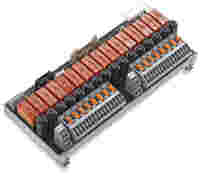 Interface module for system wiring; Pluggable connector per DIN 41651; Male connector; 20-pole; 16-channel relay output; 1 make contact; with disconnect terminal block and fuse; in mounting carrier; 2,50 mm²