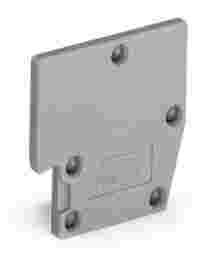 B-type intermediate plate; modular; snaps on 709-310 B-type test plug modules and 709-311 B-type spacer modules; Module width 2 mm; gray