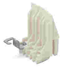 Connecting adapter; 3-pole; Solder contact for coil wire; Ø 0.2 to 3.7 mm; natural