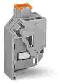 Transformer fuse terminal block; for fuse 5 x 20 mm; CAGE CLAMP® connection for conductors; 15 mm wide; orange