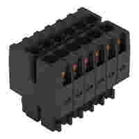 1-conductor female connector, 2-row; CAGE CLAMP®; 1.5 mm²; Pin spacing 3.5 mm; 24-pole; 100% protected against mismating; black