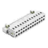 1-conductor male connector; CAGE CLAMP®; 2.5 mm²; Pin spacing 5 mm; 13-pole; 100% protected against mismating; 2,50 mm²; light gray