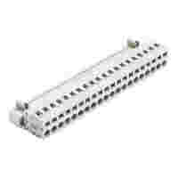 1-conductor male connector; CAGE CLAMP®; 2.5 mm²; Pin spacing 5 mm; 20-pole; 100% protected against mismating; 2,50 mm²; light gray