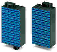 Matrix patchboard; 48-pole; Marking 1-48; suitable for Ex i applications; Color of modules: blue; Module marking, side 1 and 2 vertical; 1,50 mm²; blue/dark gray