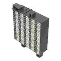Matrix patchboard; 80-pole; Marking 1-80; Colors of modules: gray/white; Module marking, side 1 and 2 vertical; gray/white/dark gray