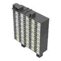 Matrix patchboard; 80-pole; Marking 1-80; Colors of modules: gray/white; Module marking, side 1 and 2 vertical; gray/white/dark gray